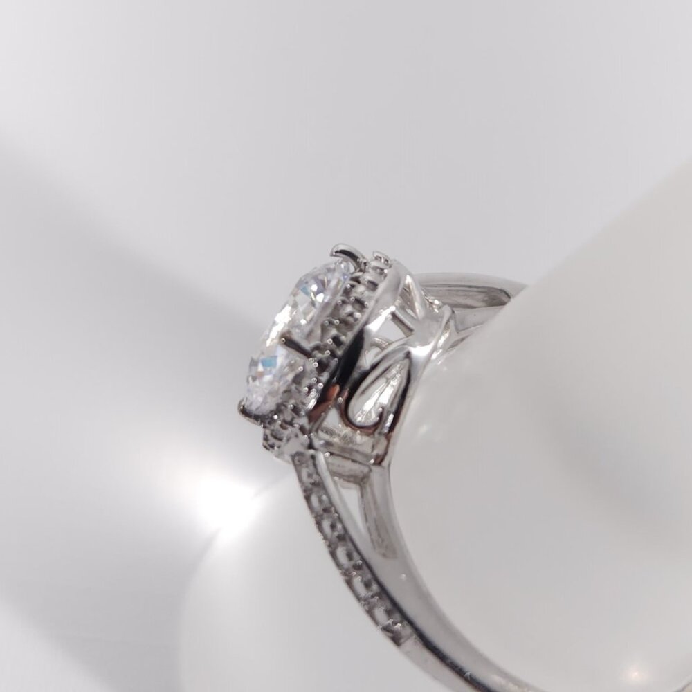 Simulated Diamond Swarovski Elements™ Ring Size 8-1/4 - Picture 7 of 9